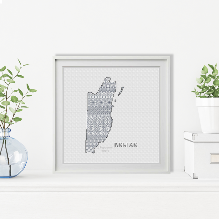 Belize Blackwork Pattern by Peppermint Purple