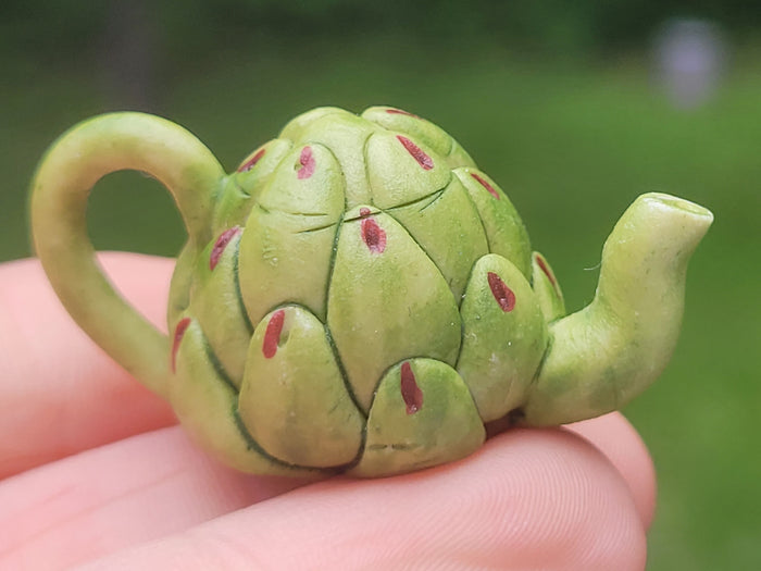 Clay Artichoke Teapot