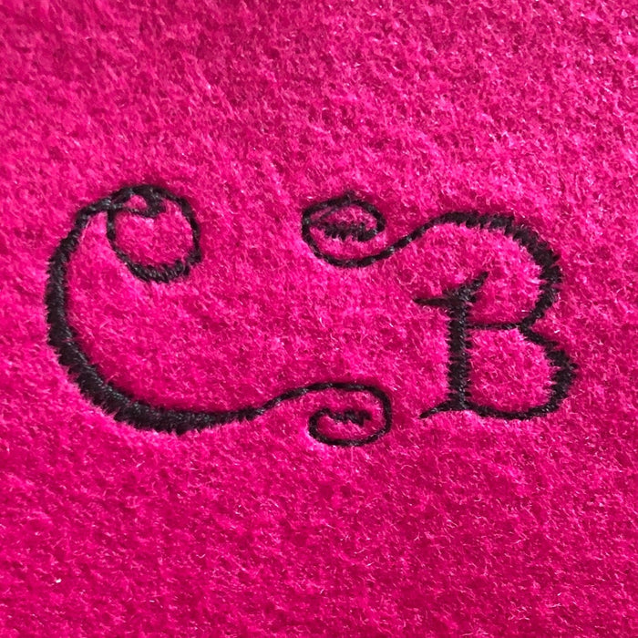 personalise your handbag liner with your own initials