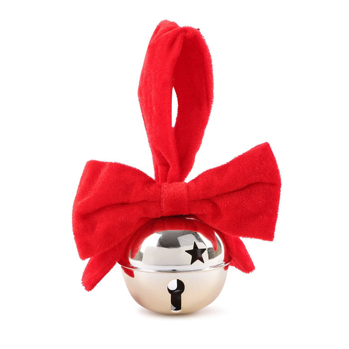 Large Gold Bell With Red Bow 331900-GOLD/RED