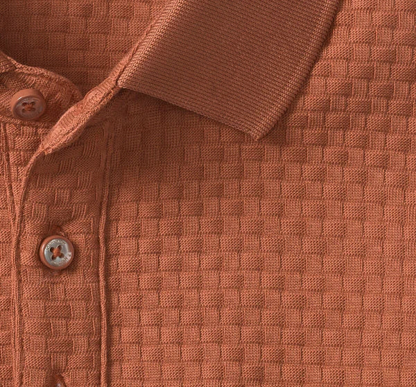 TILSON TEXTURED WEAVE POLO