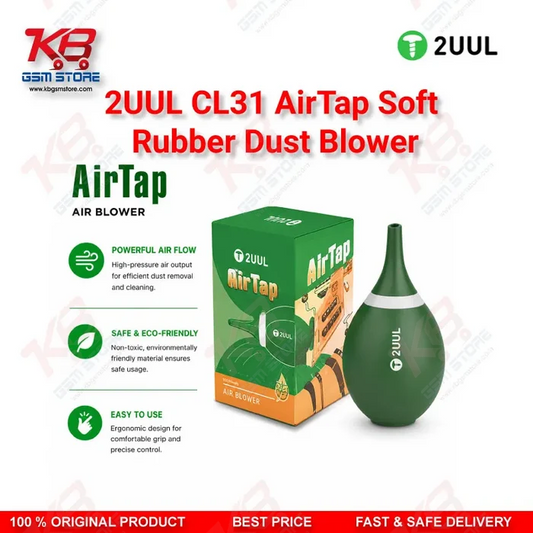 2UUL CL31 AirTap Soft Rubber Dust Blower for Mobile Phone Motherboard & PCB Cleaning