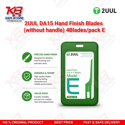 2UUL DA15 Model E Hand Finish Blades (Without Handle) 4 Blades/Pack