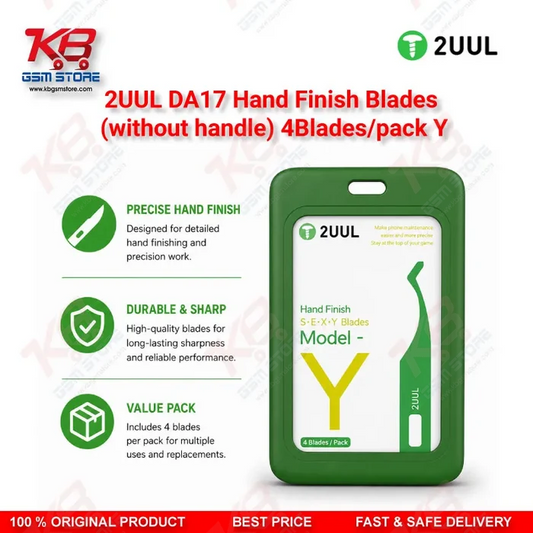 2UUL DA17 Model Y Hand Finish Blade – 4 Blades Pack (Without Handle)