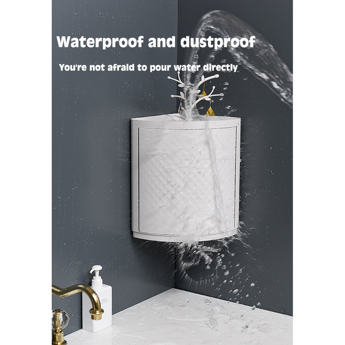 360° Rotatable Corner Bathroom Storage Organizer
