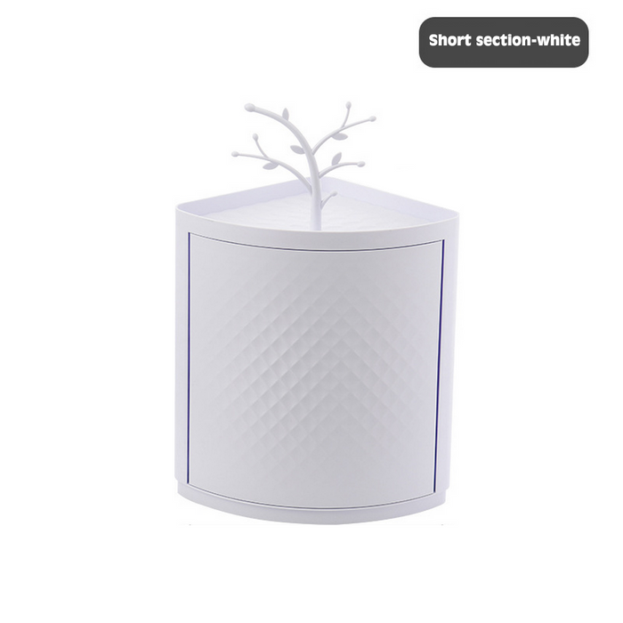 360° Rotatable Corner Bathroom Storage Organizer