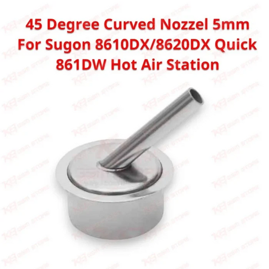 45 Degree Curved Nozzel 5mm For Sugon 8610DX/8620DX Quick 861DW Hot Air Station