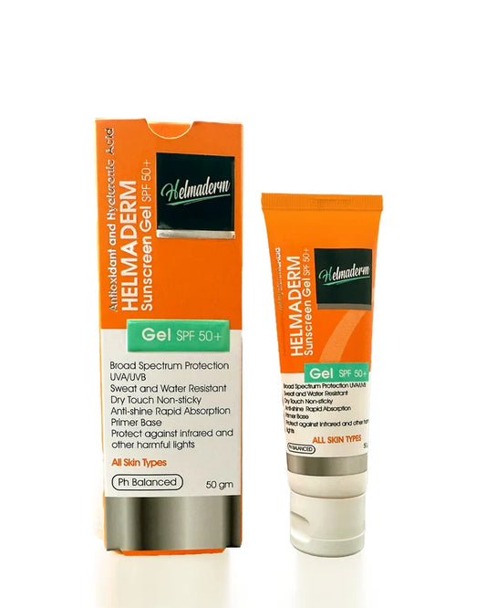 هيلماديرم صن سكرين جيل 50 مل - HELMADERM SUNSCREEN SPF50+ GEL 50 ML