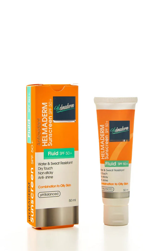 هيلماديرم صن سكرين فلويد 50مل - HELMADERM SUNSCREEN SPF50+ FLUID 50 ML