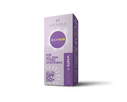 نوفيك صن سكرين وايت وان 50مل - Nouvique Nouvisun White-1 SPF 50+ Sun Screen 50ML
