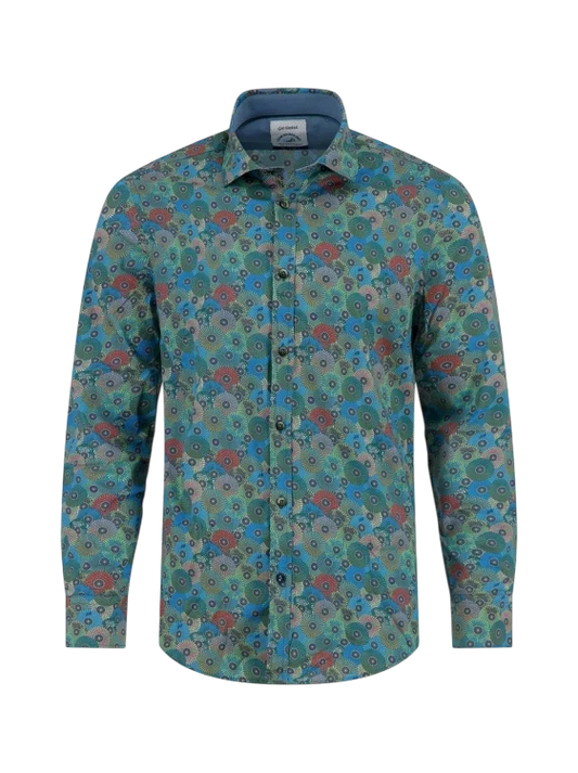 A FISH NAMED FRED BLOUSE JAPANESE ROUNDS / TOKYO TRIP, MULTICOLOR