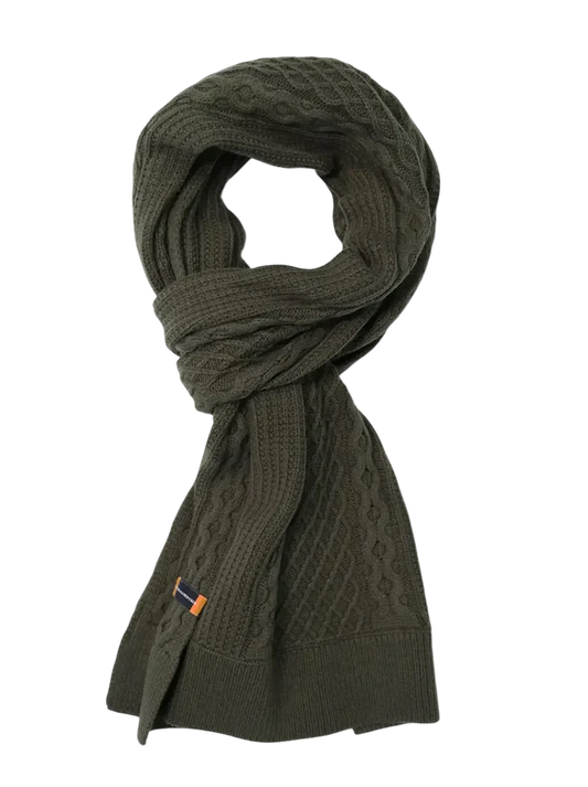 A FISH NAMED FRED SCARF CABLE, GREEN