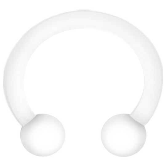 Acrylic Circular 8mm / Acrylic / Clear Horseshoe