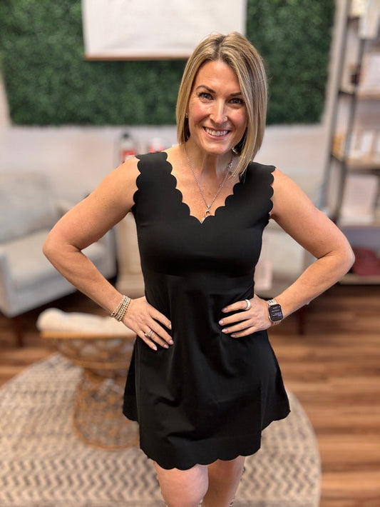 After Dark Scallop Dress
