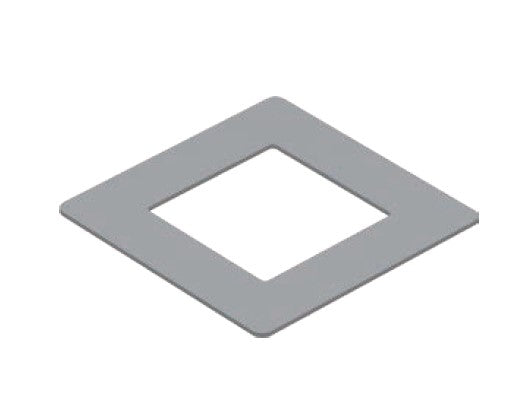 Aluminium 115mm x 115mm dress ring for 65mm posts - Image 1