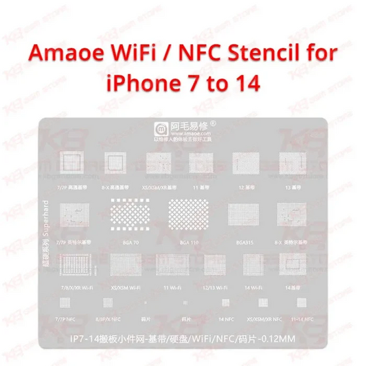Amaoe WiFi / NFC Stencil for iPhone 7 to 14