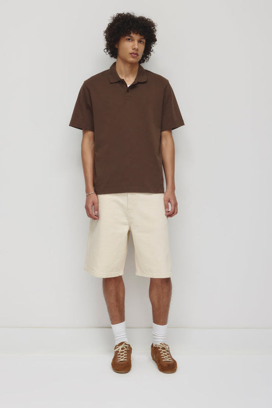Antifit Denim Shorts in Natural