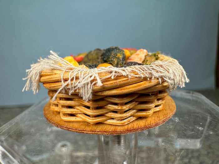 Artisan Handmade Decorated Beach Shells Basket