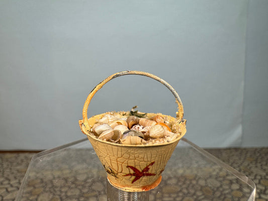 Artisan Handmade Hand Painted Decorated Beach Bucket