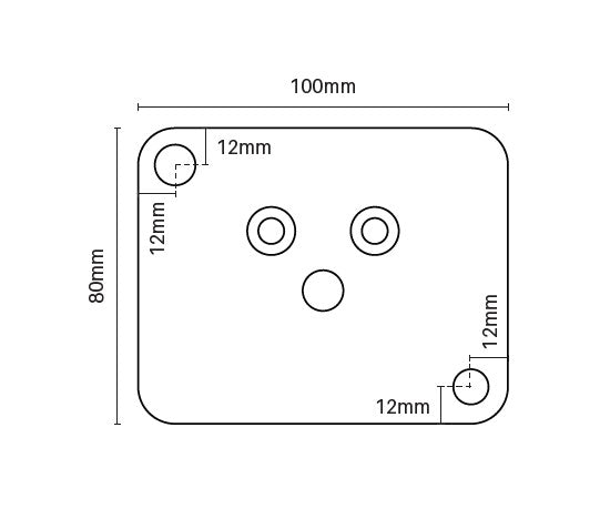 Base plate set (for side frame) - Image 2