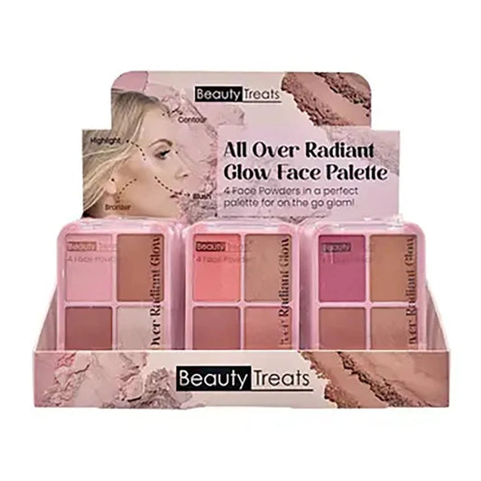 Beauty Treats - All Over Radiant Glow Face Palette - TRUECOLOR WHOLESALE