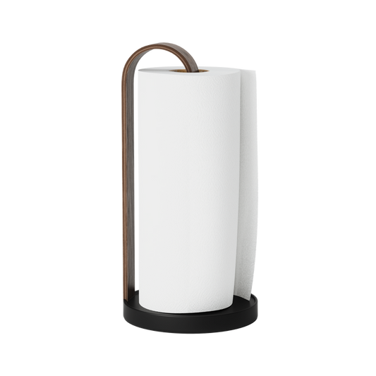 Paper Towel Holders | color: Black-Walnut