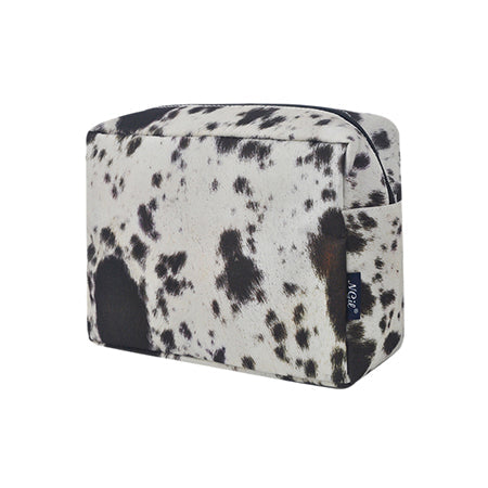 !!!Black Cowhide NGIL Large Cosmetic Travel Pouch