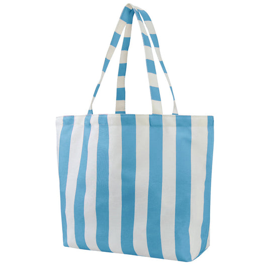 Blue Stripe NGIL Beach Tote Bag