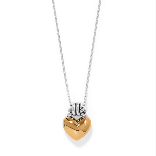 Brighton - Interlok Love Knot Heart Necklace