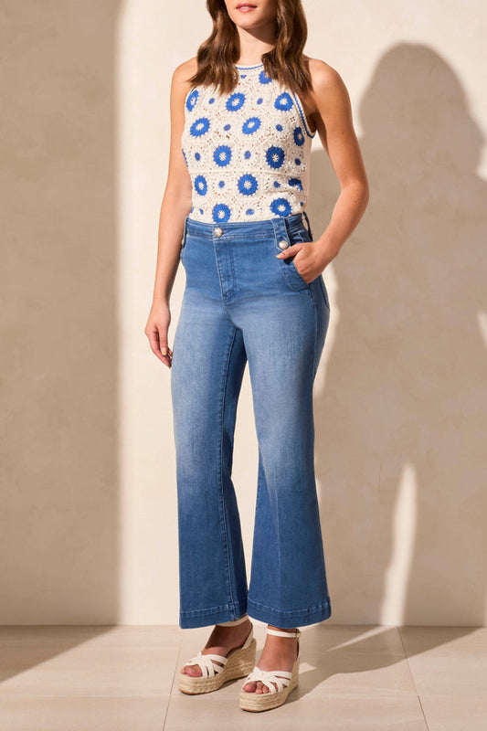 Brooke Hugging Palazzo Marine Jeans