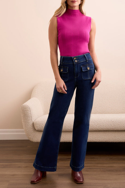 Brooke Trouser Palazzo w/ Crease