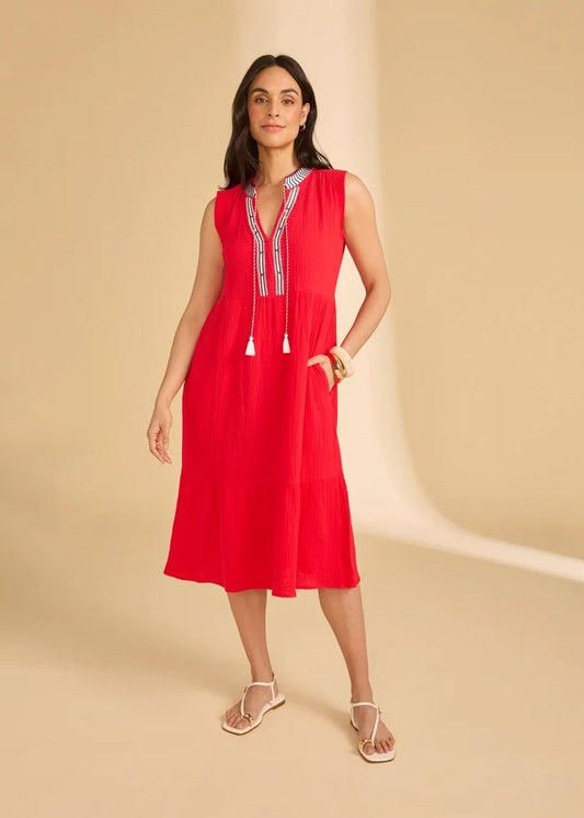 Cap Sleeve Tier Midi Dress 7849211