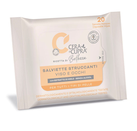 Cera di Cupra Make-Up Remover Wipes for Face & Eyes