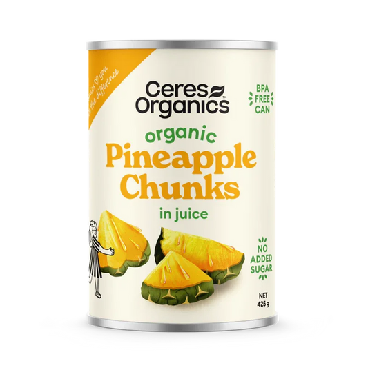 Ceres Organics Pineapple Chunks in juice - 425g - L'Organic