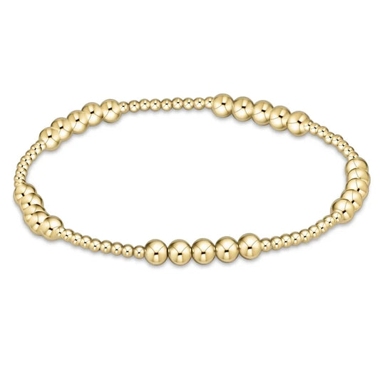 Classic Blissful Pattern 2mm Bead Bracelet