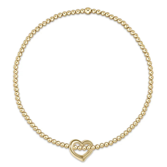 Classic Bracelet - Love Small Gold Charm