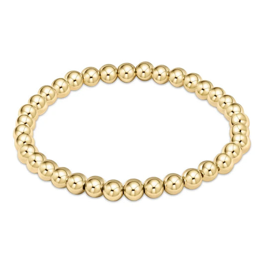 Classic Gold 5 mm Bead Bracelet