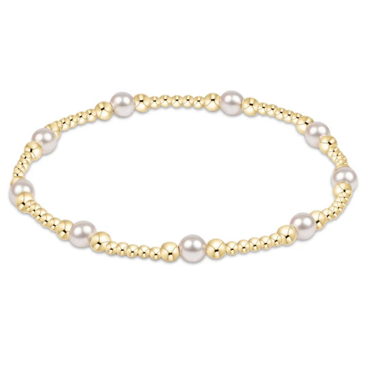 Classic Purpose Pattern 4mm Bead Bracelet