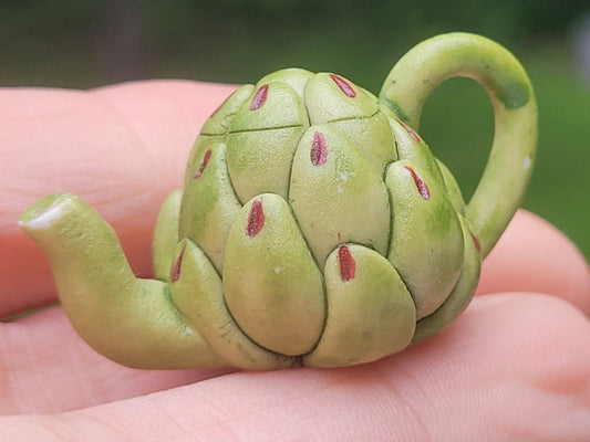 Clay Artichoke Teapot