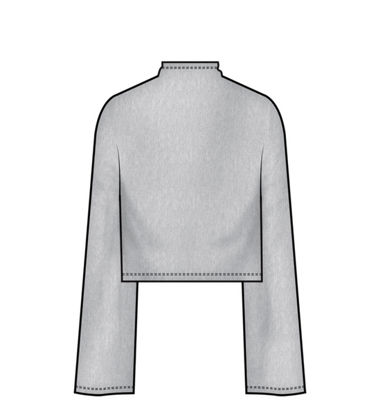 Cloud Sweater Mock Neck Top