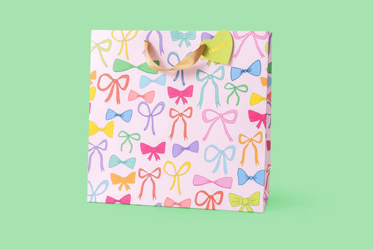 Colorful Bows Gift Bag: Small