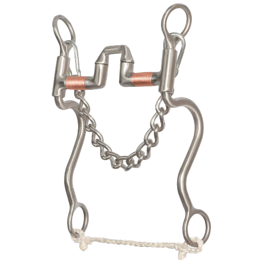 Cowboy Tack | 1 by 1 Copper Wrapped Square Correctional Bit | Walt Woodward Collection