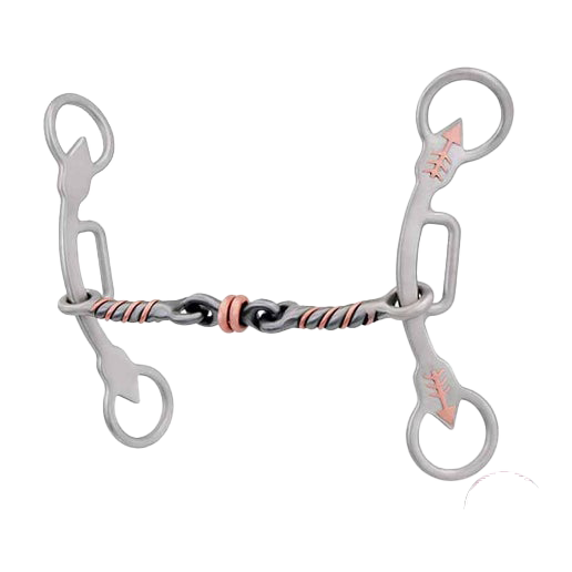 Cowboy Tack | Marley Smooth Dog Bone Gag Bit | EM Barrel Racing Series