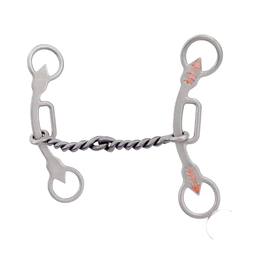 Cowboy Tack | Marley Smooth Twisted Gag Bit | EM Barrel Racing Series