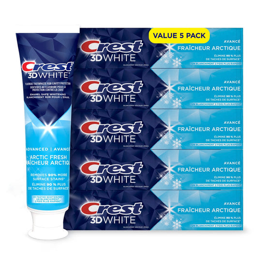 Crest 3D White 4 In 1, Whitening Toothpaste Arctic Fresh, 135ml - Shoppers-kart.com