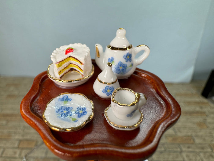 Decorated Tea Table Reutter Porcelain Germany