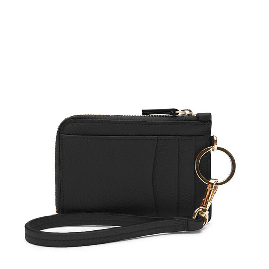 Devon Wristlet Black Pebble