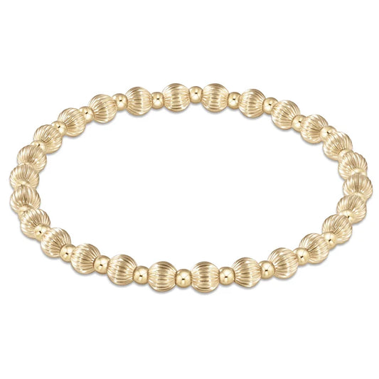 Dignity Grateful Pattern 5mm Bead Bracelet