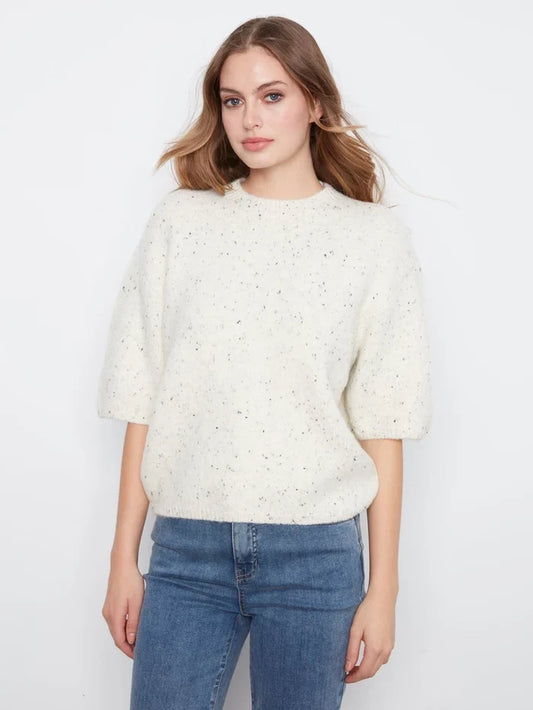 Elbow Sleeve Balloon Sweater