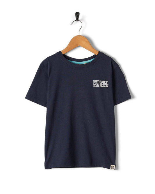 Essential Recycled Kids Short Sleeve T-Shirt in Blue